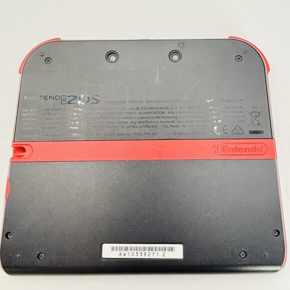 Nintendo 2DS Handheld Console Black/Red. No Charger or Stylus Tested. Works. - Picture 7 of 14